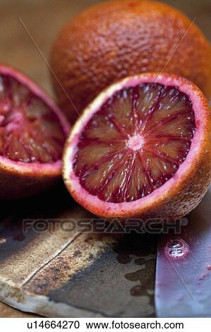 Close up of sliced blood orange View Large Photo Image Stock Image - Close up of sliced blood orange. Fotosearch