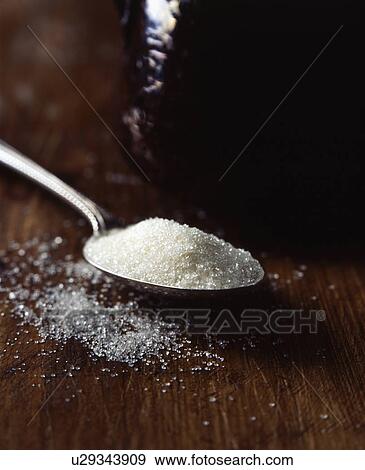 Close up of spoonful of sugar View Large Photo Image Stock Photo - Close up of spoonful of sugar. Fotosearch