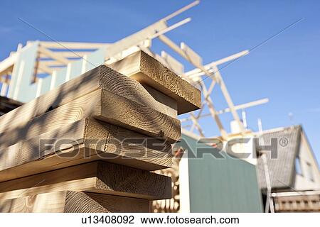 Close up of stacked wood on site View Large Photo Image Stock Image - Close up of stacked wood on site. Fotosearch