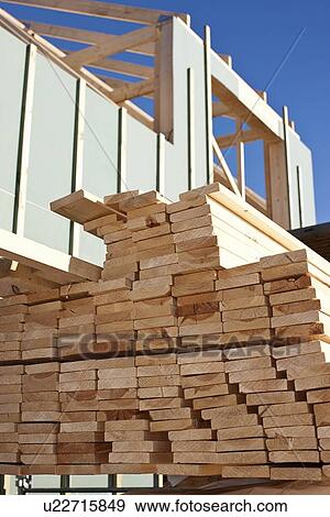 Close up of stacked wood on site View Large Photo Image Stock Photo - Close up of stacked wood on site. Fotosearch