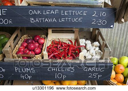 Crates of produce for sale View Large Photo Image Stock Photograph - Crates of produce for sale. Fotosearch