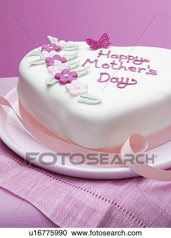 Decorated Mothers Day cake View Large Photo Image Stock Image - Decorated Mothers Day cake. Fotosearch