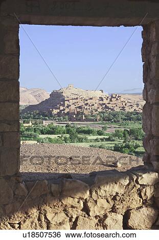 Desert town viewed through window View Large Photo Image Stock Photograph - Desert town viewed through window. Fotosearch