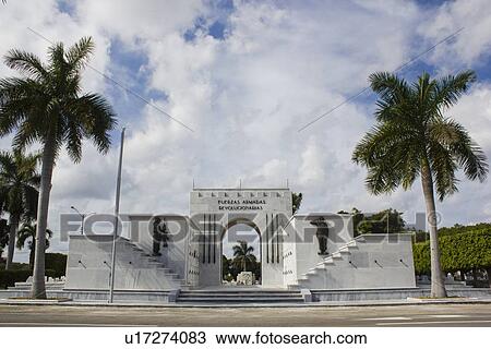 Stock Image - Entrance to Colon Cemetery, Havana, Cuba. Fotosearch