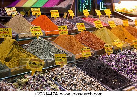 Ground spices for sale at spice bazaar, Istanbul, Turkey View Large Photo Image Picture - Ground spices for sale at spice bazaar, Istanbul, Turkey. Fotosearch