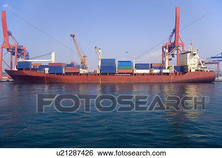 Haydarpasa port container terminal, Istanbul, Turkey View Large Photo Image Stock Photograph - Haydarpasa port container terminal, Istanbul, Turkey. Fotosearch