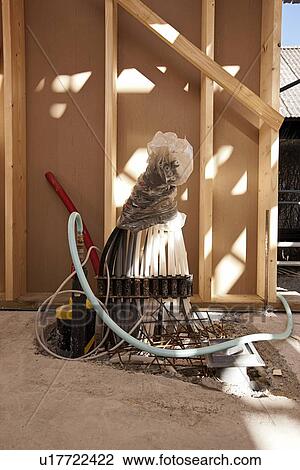 Stock Image - Interior of building under construction. Fotosearch