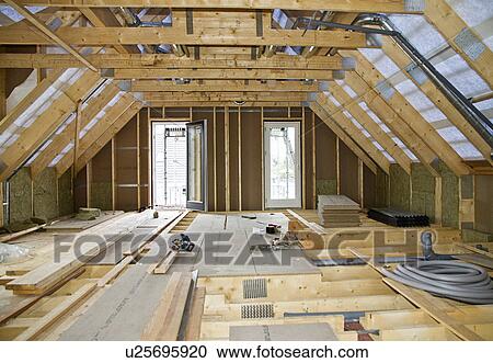 Stock Image - Interior of building under construction. Fotosearch