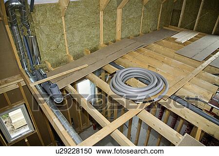 Stock Image - Interior of building under construction. Fotosearch