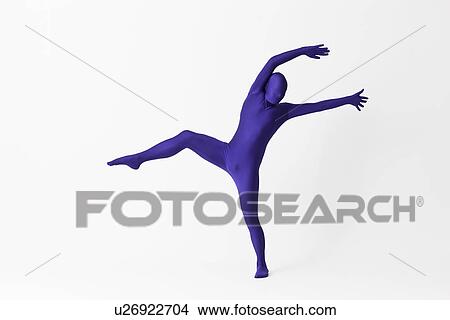 Picture - Man in bodysuit posing. Fotosearch