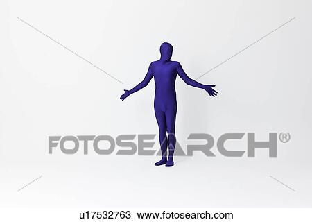 Man in bodysuit shrugging View Large Photo Image Stock Image - Man in bodysuit shrugging. Fotosearch