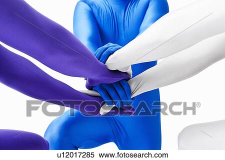 Men in bodysuits posing together View Large Photo Image Stock Photography - Men in bodysuits posing together. Fotosearch