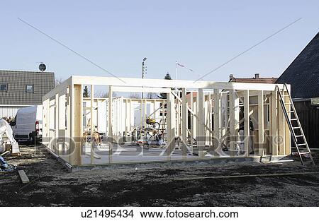 New structure on construction site View Large Photo Image Picture - New structure on construction site. Fotosearch