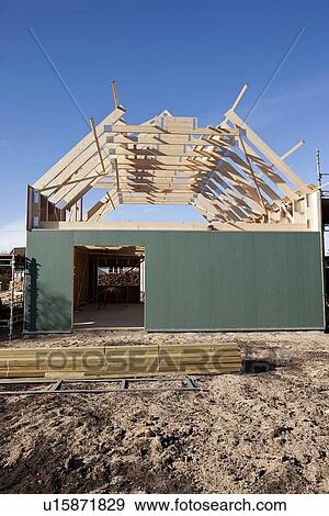 Stock Photo - Side of building under construction. Fotosearch