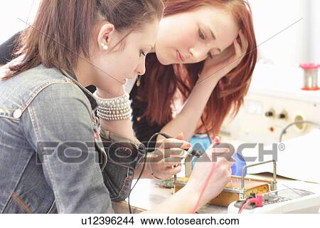 Students working in technology lab View Large Photo Image Picture - Students working in technology lab. Fotosearch