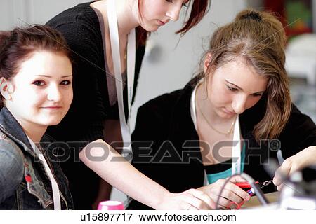 Students working in technology lab View Large Photo Image Stock Photo - Students working in technology lab. Fotosearch