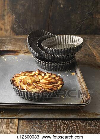 Stock Image - Tray of apple tart. Fotosearch