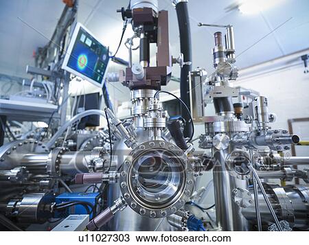 Stock Image - Vacuum chamber in lab. Fotosearch