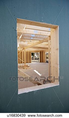 Stock Photo - Window of building under construction. Fotosearch