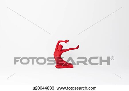 Stock Image - Woman in bodysuit posing. Fotosearch