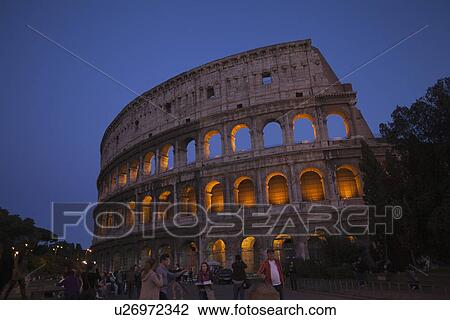 Amphitheater, Colosseum, Rome, Lazio, Italy View Large Photo Image Stock Image - Amphitheater, Colosseum, Rome, Lazio, Italy. Fotosearch