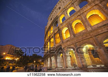 Stock Photo - Amphitheater, Colosseum, Rome, Lazio, Italy. Fotosearch