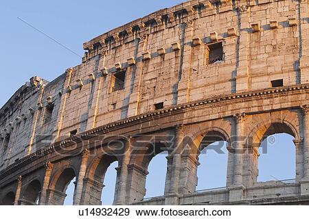 Stock Photo - Amphitheater, Colosseum, Rome, Lazio, Italy. Fotosearch