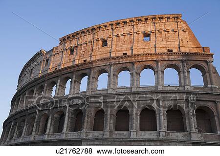 Amphitheater, Colosseum, Rome, Lazio, Italy View Large Photo Image Stock Photo - Amphitheater, Colosseum, Rome, Lazio, Italy. Fotosearch