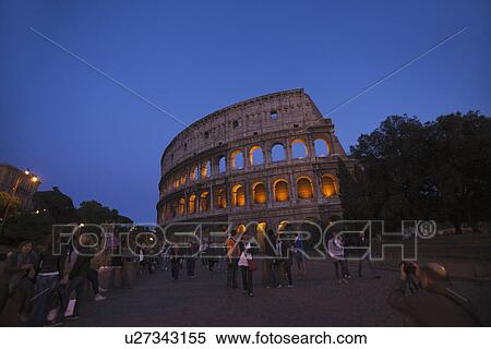 Stock Photography - Amphitheater, Colosseum, Rome, Lazio, Italy. Fotosearch