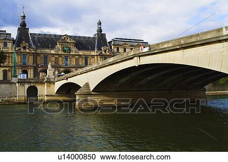 Arch bridge across the river with a palace, Luxembourg Palace, Seine River, Paris, France View Large Photo Image Stock Image - Arch bridge across the river with a palace, Luxembourg Palace, Seine River, Paris, France. Fotosearch