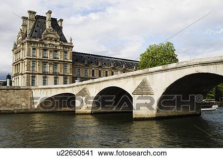Arch bridge across the river with a palace, Luxembourg Palace, Seine River, Paris, France View Large Photo Image Stock Image - Arch bridge across the river with a palace, Luxembourg Palace, Seine River, Paris, France. Fotosearch