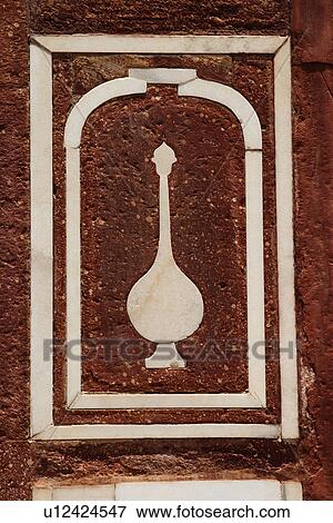 Stock Photo - Architectural detail of a mausoleum, Itmad-ud-Daulah's Tomb, Agra, Uttar Pradesh, India. Fotosearch