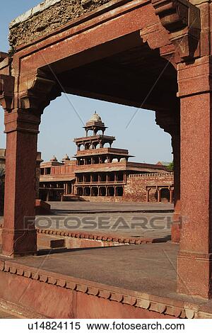Architectural detail of a palace, Panch Mahal, Fatehpur Sikri, Agra, Uttar Pradesh, India View Large Photo Image Stock Photography - Architectural detail of a palace, Panch Mahal, Fatehpur Sikri, Agra, Uttar Pradesh, India. Fotosearch
