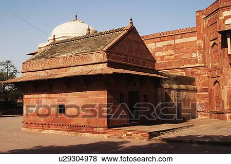 Architectural detail of a palace, Fatehpur Sikri, Agra, Uttar Pradesh, India View Large Photo Image Stock Photo - Architectural detail of a palace, Fatehpur Sikri, Agra, Uttar Pradesh, India. Fotosearch