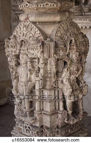 Picture - Architectural details of a temple, Swaminarayan Akshardham Temple, Ahmedabad, Gujarat, India. Fotosearch