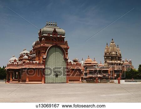 Stock Photo - Architectural details of a temple, Chhatarpur Temple, New Delhi, India. Fotosearch