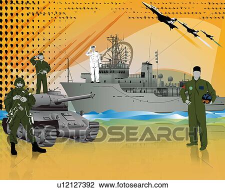 Stock Image - Armed forces. Fotosearch
