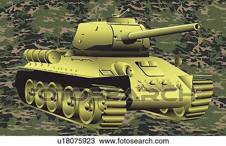 Stock Image - Army tank. Fotosearch