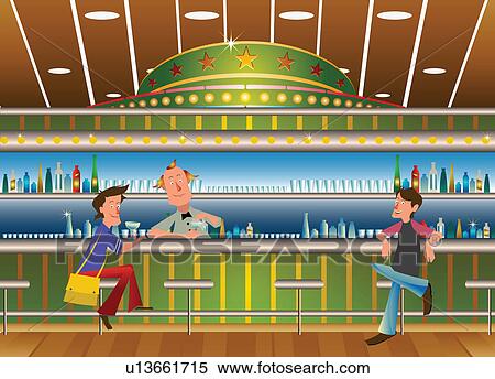 Bartender serving drinks to teenage boys in a bar View Large Photo Image Stock Photography - Bartender serving drinks to teenage boys in a bar. Fotosearch
