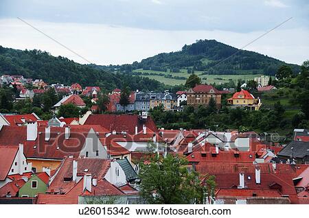 Buildings in a city, Cesky Krumlov, South Bohemian Region, Czech Republic View Large Photo Image Stock Image - Buildings in a city, Cesky Krumlov, South Bohemian Region, Czech Republic. Fotosearch