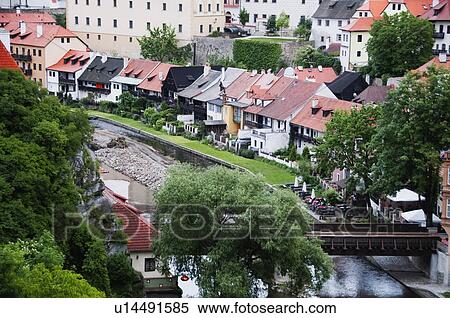Buildings in a city, Cesky Krumlov, South Bohemian Region, Czech Republic View Large Photo Image Stock Photography - Buildings in a city, Cesky Krumlov, South Bohemian Region, Czech Republic. Fotosearch