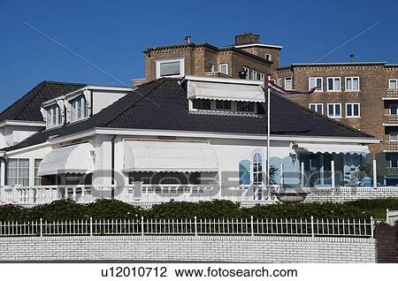 Stock Image - Buildings in a city, The Hague, Netherlands. Fotosearch