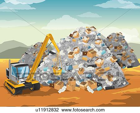 Bulldozer moving garbage dump View Large Photo Image Stock Image - Bulldozer moving garbage dump. Fotosearch