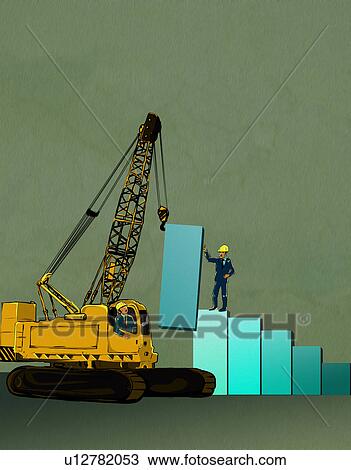 Stock Image - Business construction. Fotosearch