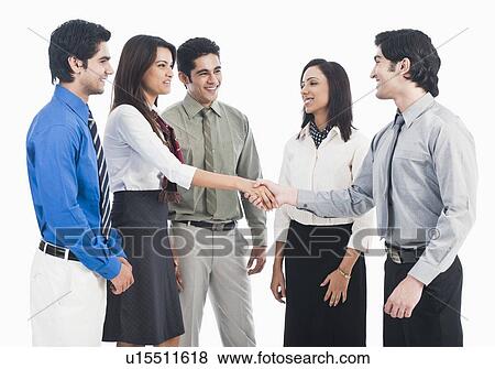 Business executives shaking hands View Large Photo Image Stock Photo - Business executives shaking hands. Fotosearch