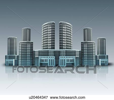 Stock Photo - Business house. Fotosearch