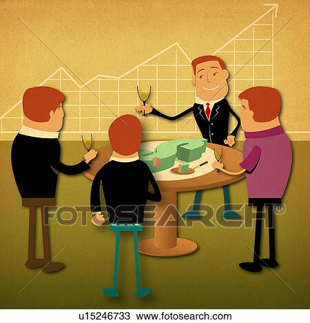 Stock Image - Business people celebrating party of success. Fotosearch