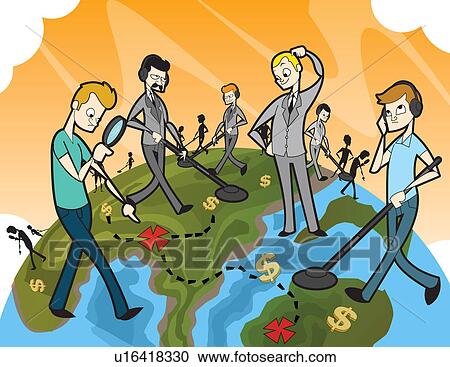 Business people searching for mining on a globe View Large Photo Image Stock Image - Business people searching for mining on a globe. Fotosearch