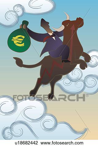 Businessman riding a bull View Large Photo Image Stock Image - Businessman riding a bull. Fotosearch