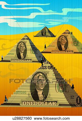 Businessmen climbing on steps of money pyramid View Large Photo Image Stock Image - Businessmen climbing on steps of money pyramid. Fotosearch